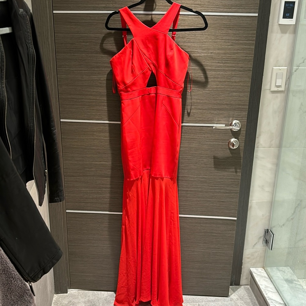 BCBGMaxAzria Red Evening Gown